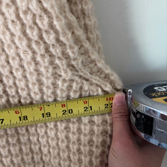 Quill's Woollen Market Handcrafted Wool Cable Knit Cargigan Sweater Shawl Collar - Picture 16 of 16